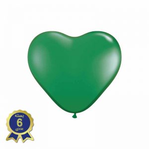 بادکنک لاتکس قلبی سبز