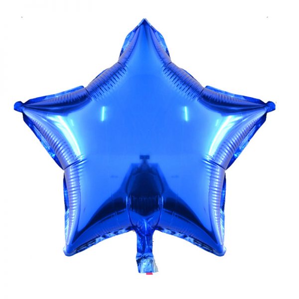 بادکنک فویلی ستاره براق آبی