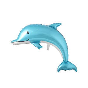 بادکنک فویلی دلفین آبی